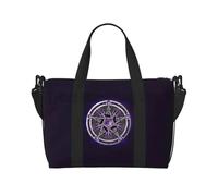 Sac à main vintage violet Wicca Wiccan étoile pentagramme Pentacle voyage sacs de sport Weekender sac de nuit imperméable à l’eau Porter sur Sport Gym Loisirs en plein air Cadeaux de vacances