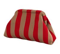 Sac à manchette tricoté fait à la main vintage bohème | Sac à main en forme de boulette - Style décontracté - Pour l'été - Vacances à la plage - Pour tous les jours - Tropical