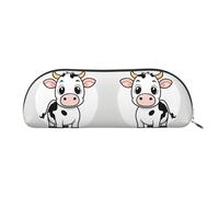 Sac à maquillage à carreaux rouge et noir - Sac de rangement de voyage - Trousse de toilette - Trousse à crayons, Vache au lait de dessin animé, One Size