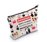 Sac à maquillage avec fermeture éclair pour acteur, théâtre, théâtre musical, cadeau pour les amateurs de musique, Comédies musicales U.about, Sacs cosmétiques