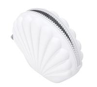 Sac À Maquillage - Pochette Portefeuille Design Coquillage Portable - Pochette en Silicone Ouverture Extra-Large - pour Femmes Filles, Rangement Cosmétiques Et Accessoires