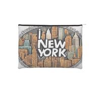 Sac à maquillage réutilisable en papier imperméable et léger pour voyage, école et usage quotidien Motif imprimé imprimé pour femmes, étudiants, écologistes, Noir , Taille unique