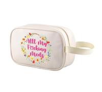 Sac à médicaments All My F*Cking Meds Étui à médicaments humour adulte Pochette à fermeture éclair Organisation pilules ordonnance guérison, Meds Tm2, Mode
