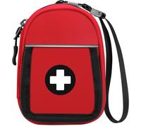 Sac à Médicaments Vide-Mini Trousse à Pharmacie Organisateur de médicaments Isotherme portable pour Auvi Q,Spray Nasal,allergie Meds,L'asthme Inhaler pour Voyage l'extérieur Enfan,(Rouge) Rouge