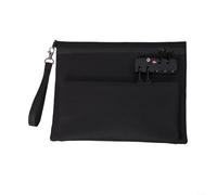 Sac à monnaie imperméable et ignifuge avec serrure à combinaison sécurisée à 3 chiffres, pochette en fibre de verre en silicone pour documents A4, espèces, passeports et électroniques, pour la maison