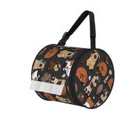 Sac à mouchoirs cylindrique imprimé chien Corgi avec sangle, distributeur de rouleau portable pour voiture, camping-car, camping