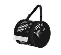 Sac à mouchoirs cylindrique imprimé Happy Easter avec sangle, distributeur de rouleau portable pour voiture, camping-car, camping