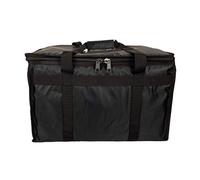 Sac à nourriture chaude avec séparateur pour pizza, curry, plats à emporter, restaurant, pique-nique, indien, chinois, kebabs, restauration, sac de livraison, isolation thermique (Noir, 57 L - 50 x 36 x 32 cm)