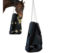 Sac à nourriture pour 16 trous, réglable, forte capacité de charge, sac à foin pour alimentation lente, pour poneys, chèvres, moutons, écurie, boîte, remorque, transport, paddock, ferme, ranch