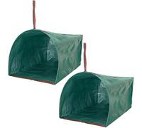 Sac À Ordures De Jardin, Poignées Renforcées, 105x56x43cm, Bac De Jardin Pliable, Récipient À Déchets Étanche, Matériau De Bâche, Pour Nettoyage, Déchets De Barbecue, Équipement De Camping, Transport