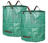 Sac à ordures tissé pour recyclage des déchets de jardin - BEMSM - 272L - Vert
