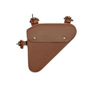 Sac à Ossature de Vélo, Pochette de Rangement en Cuir en PVC avec Positions Réglables, Conception Ergonomique pour Le Confort, Stockage Spacieux et Pratique, Accès Facile et Fermeture (Brun