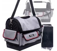 Sac à Outils 18 " Ouvert Organiseur Sac Ceinture 9 Compartiments Assemblage Gris