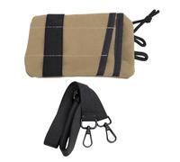 Sac à outils à glissière portable oxford tissu utilitaire pochette clés cartes mobiles téléphones atelier de garage véhicule (Kaki)