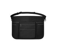 Sac à outils à la taille réglable avec compartiments zippés, crochets en métal robuste de 61 cm, pour restaurant, travail, jardinage, artisanat, pochette utilitaire avec clips