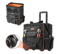 VEVOR Sac à Outils Roulettes Caisse à Outil avec 25 Poches Poignée Télescopique