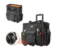 VEVOR Sac à Outils Roulettes Caisse Outil Robuste 25 Poches Poignée Télescopique