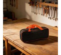 Sac à outils compact avec fermeture éclair pour sacs à poussière, filtres, tuyaux, noir, taille M