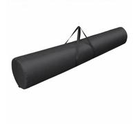 Sac à Outils Cylindrique Portable , Noir , Noir , Diamètre 38 X 180 Cm | Noir, Sac Rangement avec Fermeture Éclair, Souple, pour Camping, Campeurs, Pêcheurs