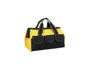 Sac à Outils de 12 Pouces avec Fond Dur étanche, fourre-Tout Robuste Large Bouche for Divers, Carpen(L Yellow)