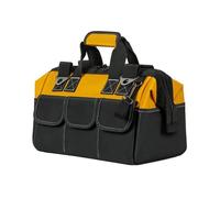 Sac à outils de 14/16/18/20 pouces avec large ouverture, grande capacité, poches pour hommes, organisation de la maison, sac de rangement pour tournevis, poignée ergonomique