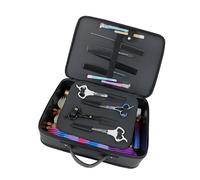 Sac à outils de barbier, ciseaux de coupe de cheveux, kits de rasage, accessoires de coupe de cheveux, organisateurs cadeaux de rangement pour tondeuse