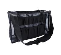 Sac à outils de barbier professionnel avec panneaux de ventilation en maille - Construction robuste en polyester - Plusieurs sections de rangement - Fermeture éclair ventilée - Organiseur de