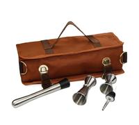 Sac à Outils de Barman, Sac en Rouleau de Barman en Cuir et Toile, Plusieurs Compartiments de Rangement Portables, Sac à Outils de Bar, Sac de Kit de Bar Portable, Sac de Barman de Voyage pour Bar de