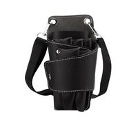 Sac à outils de coiffeur Sac banane portable en cuir PU for salon de coiffure, sac rangement for outils