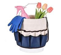 Sac à outils de jardin | Pochette seau robuste de grande capacité | Sac de rangement pour outils de jardin avec base épaisse et poignées confortables - Pour femmes, papas, bricoleurs, fournitures de
