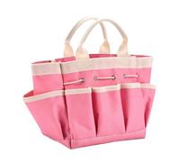 Sac à outils de jardin portable, robuste, imperméable et résistant, rose | Pour le jardin et le bricolage, conçu pour les pinces, pulvérisateurs, gants, ciseaux, marteaux, clous et comme