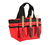 Sac À Outils De Jardin Robuste, Sac De Rangement Fourre-Tout De Jardin, Poches De Rangement pour Outils De Jardinage, Sac Fourre-Tout Portable Multifonction avec Poignées Et Sangles Élastiques