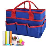 Sac à outils de jardinage - Organisateur pour papeterie de grande capacité | Organisation sac fourre-tout avec poche à compartiments multiples pour l'artisanat, l'art, le papier, les livres, l'école,