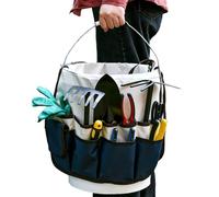 Sac À Outils De Jardinage - Sacs De Jardin En Tissu Oxford 600D, Support Organisateur De Seau De Grande Capacité | Outils De Jardin De Grandes Capacités Avec Base Et Poignées Épaissies, Pour Femmes Pa