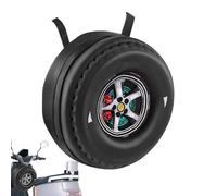 Sac à Outils de Moto-Sac de Selle étanche en Cuir PU, Pochette de Rangement pour Fourche et Guidon pour Motos, Scooters et électromobiles, Sac d'accessoires de Moto Compact pour Outils, Petits o