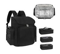 Sac à outils de | Sac de transport pour fournitures de coiffeur | Trousse de maquillage de grande capacité pour coiffeur, organisateur de sac de maquillage pour coiffeur, Noir , Refer to