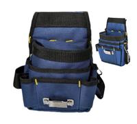 Sac à outils de taille pour électricien - Porte-outils léger pour électricien, Sac à outils de taille pour ceinture portable | Organisateur polyvalent pour outils en toile avec ceinture et multitas