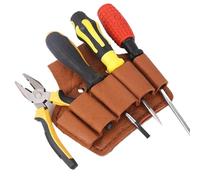 Sac à outils d'électricien en cuir de vachette | Sac à outils électrique | Sac de rangement multifonction | Sacs organisateur de travail | Sac à outils pour charpentier