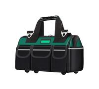 Sac À Outils D'Électricien | Organisateur Grande Ouverture Oxford Avec Bretelle | Sac De Rangement D'Outils De Grande Capacité - Pour Construction Extérieur Équipement Voiture Électricien Dortoir Trav