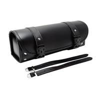 Sac à outils en cuir pour motos, 12,4 x 8,3 x 30 cm, style rétro avec rivets renforcés, convient aux motos électriques et motos