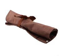 Sac à outils en toile cirée robuste avec 16 poches, portefeuille de rangement multifonction pour outils à main, organiseur de rouleaux de ciseaux avec rabat rabattable