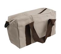 Sac à outils en toile Oxford de grande capacité pour la maison et le jardin, atelier, bricolage, sac de rangement imperméable, résistant à l'usure avec fond robuste, 30 x 12 x 18 cm, vert/gris,