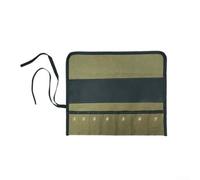 Sac à outils enroulable avec plusieurs compartiments pour ranger clés, tournevis, pinces et autres petits outils, fabriqué en tissu Oxford avec fermeture à boucle sécurisée (1009A)