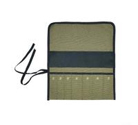 Sac à outils enroulable avec plusieurs poches pour organiser les clés, les tournevis et les pinces, tissu Oxford avec fermeture à boucle sécurisée pour un transport facile (1009B)