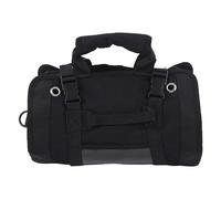 Sac à Outils Enroulable, Pochette de Rangement d'outils Polyvalente avec Crochets en Anneau en D, Support Suspendu en Tissu Oxford pour électricien, Plombier, Menuisier, organisate (Noire)