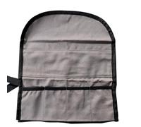 Sac à outils enroulable pour clés et outils à main, pochette de rangement multi-poches avec tissu Oxford, 28 x 31,5 cm, gris
