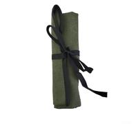 Sac à outils enroulable pour clés, tournevis, pinces - Organisateur d'outils portable multi-poches avec fermeture à boucle, 33 x 27 cm, tissu Oxford, gris/vert
