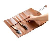 Sac à outils enroulable robuste en cuir PU étanche | Sac à outils à roulettes avec compartiments pour homme, papa, lui, mécanicien de jardin, électricien, plombier, clé à molette