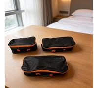 Sac à outils, étui de rangement, pochette, résistant à l'usure avec fermeture à chaîne pour outils d'aspirateur, lot de 3 organiseurs noirs pour atelier de voiture