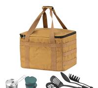 Sac à outils extérieur : boîte de voyage imperméable, tissu résistant, étui de grande capacité, organisateur design pliable | pour camping, randonnée, aventure,
